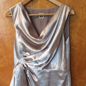 Pale Gold, Shimmering Cocktail Dress -10